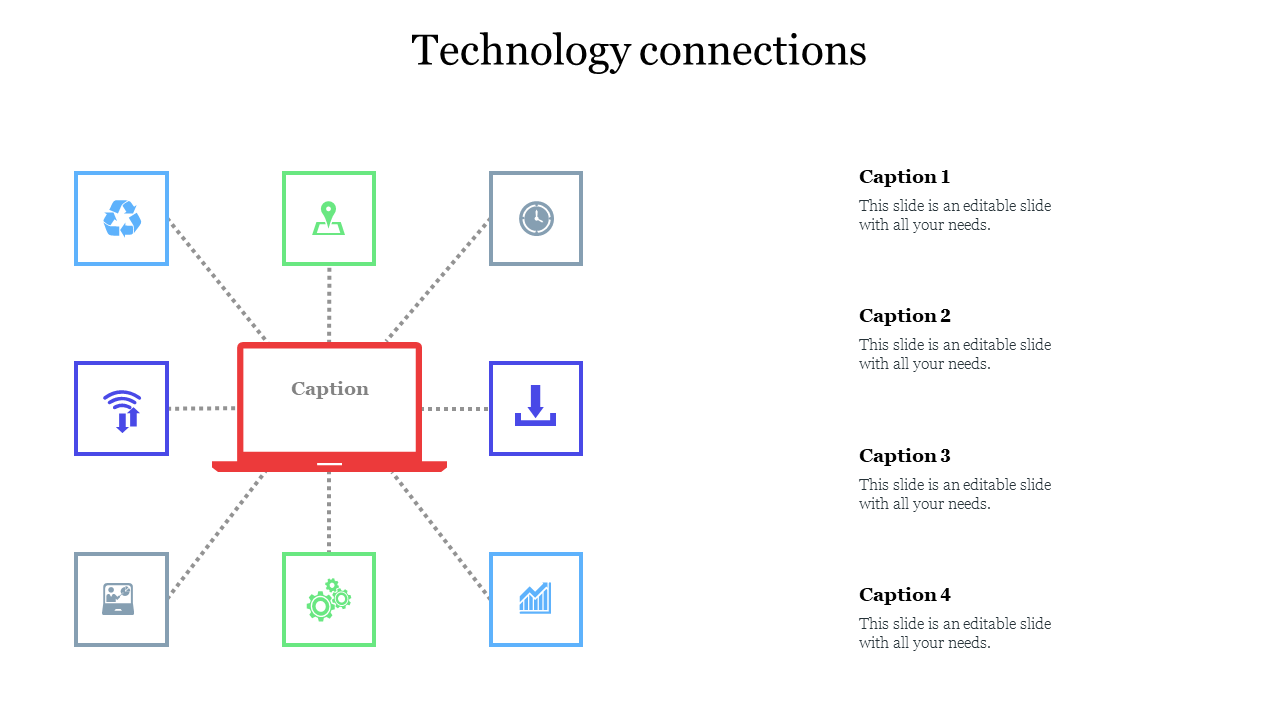 Free - Our Predesigned Technology Connections PPT Template